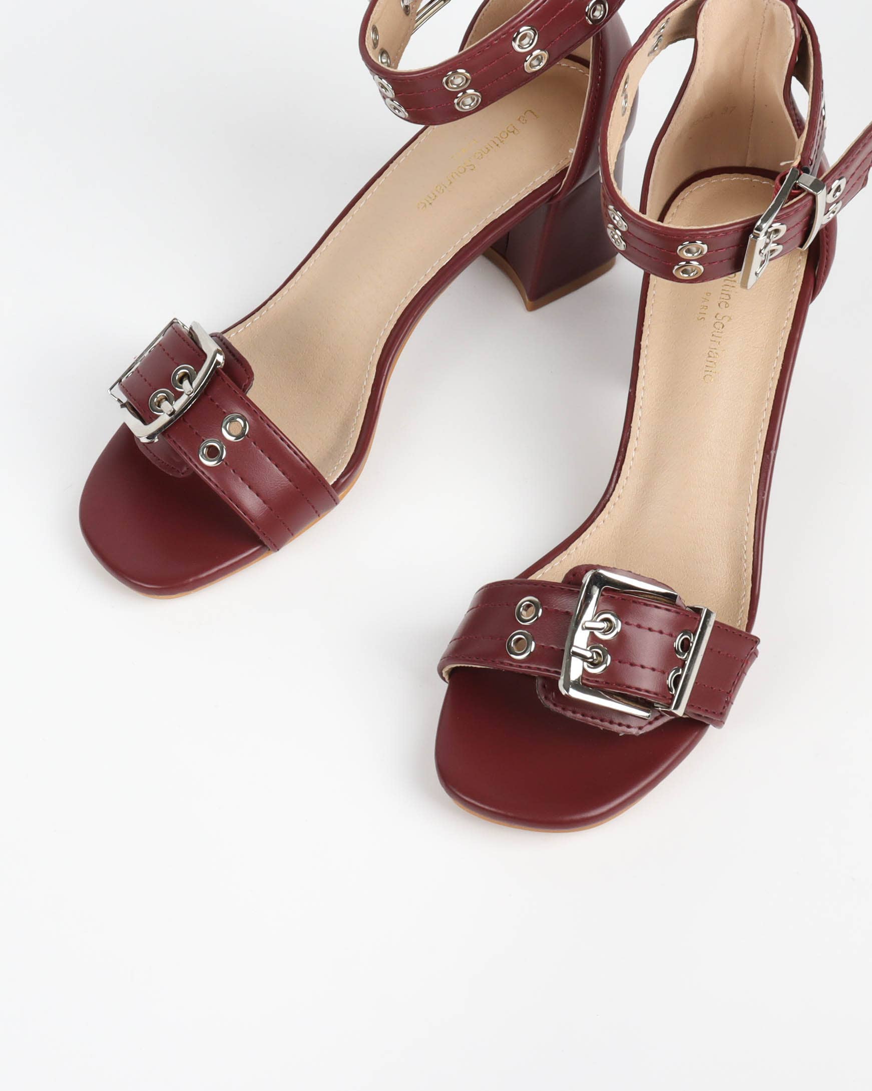 La Bottine Souriante - Wholesale Sandals - Women's - Women's Heeled Sandals with Metal Buckles9