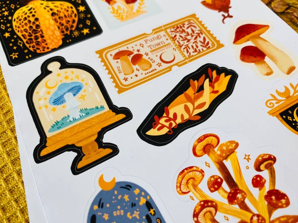 Split Moon Studios - Wholesale Sticker - Mushroom Dream Sticker Sheet Decorative Sticker2