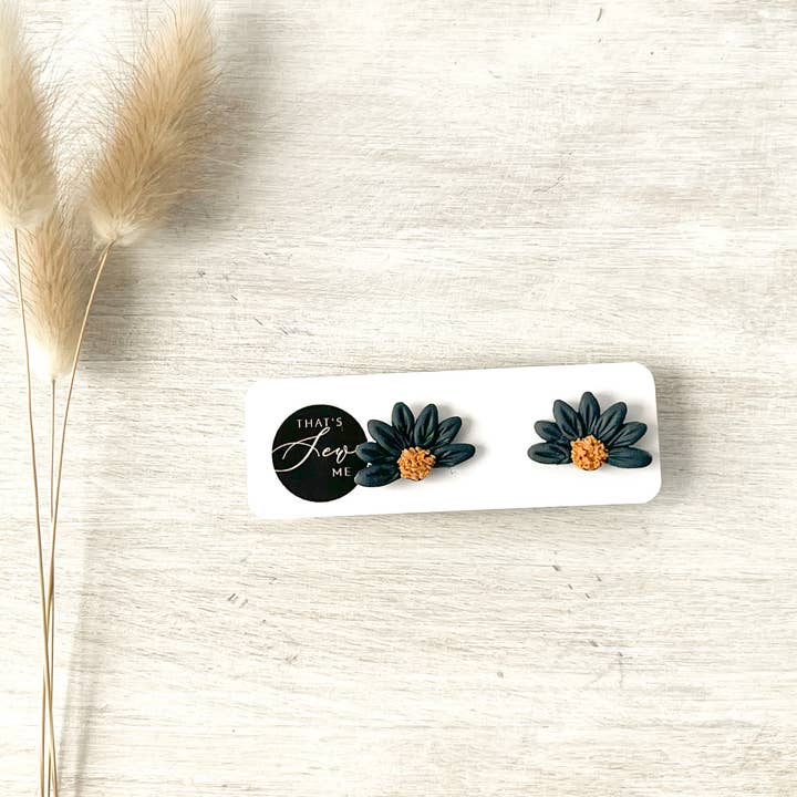 That's Sew Me - Wholesale Stud/post earrings - Aurora Stud Earrings, Polymer Clay Handmade Daisy Earrings