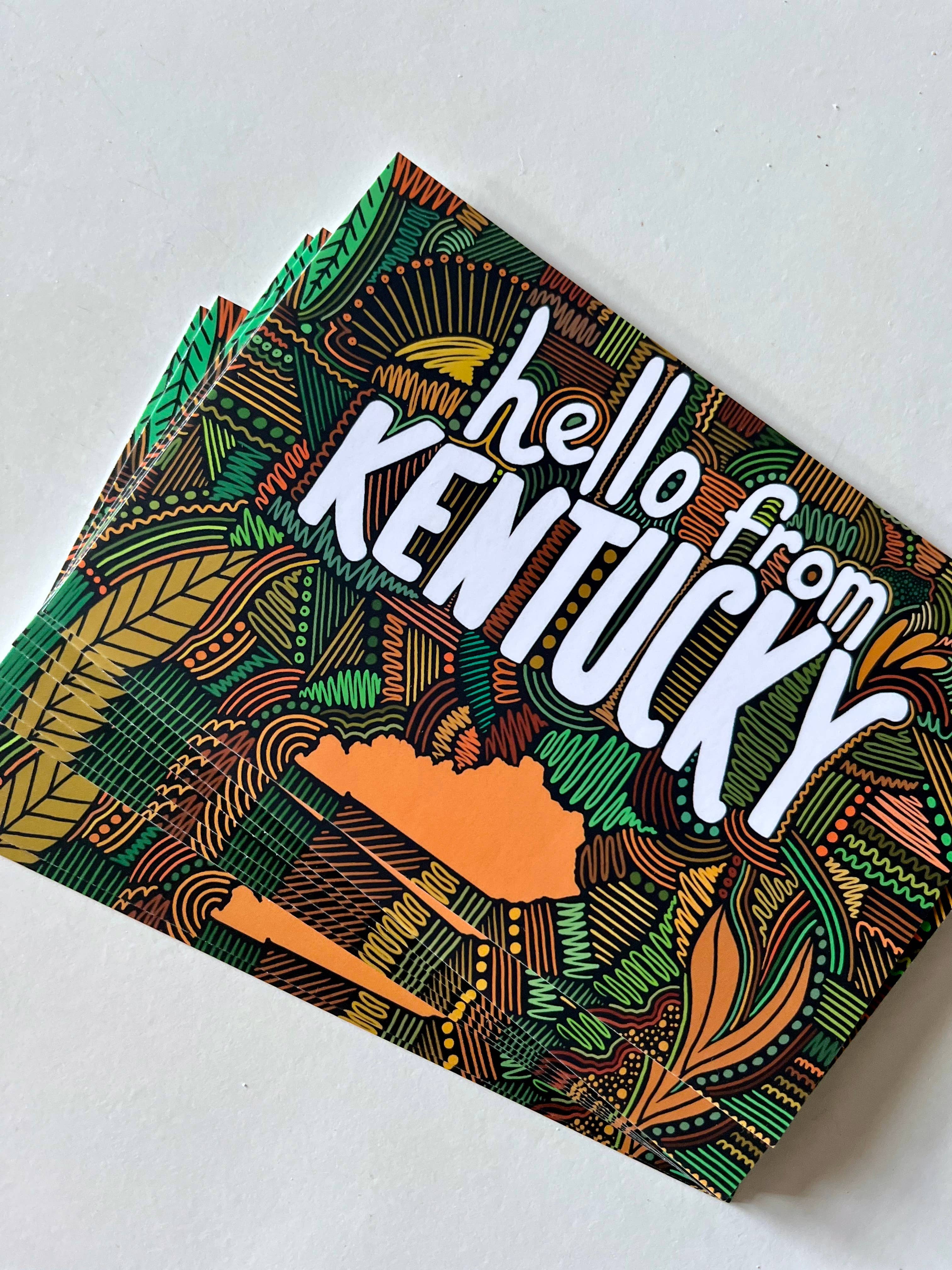 Jessica Holly Creative - Wholesale Postcard - 'hello Kentucky' Soft Touch Postcard, 4x6in5