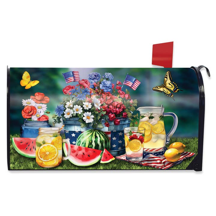 American Lemonade Mailbox Cover for wholesale by Briarwood Lane
