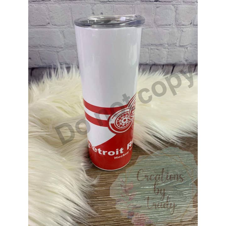 Detroit Red Wings- Stainless Steel Sublimated Tumbler for wholesale by Creations by Trudy