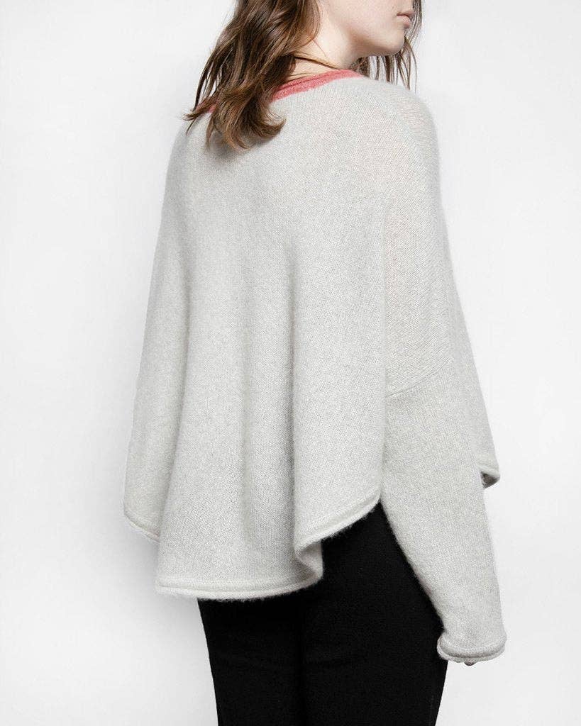 QUINN - Wholesale Knit Sweater - Women's - Rachel Cashmere Poncho2