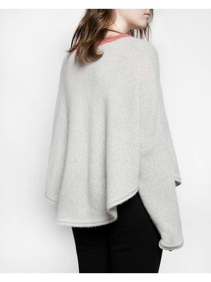 QUINN - Wholesale Knit Sweater - Women's - Rachel Cashmere Poncho2