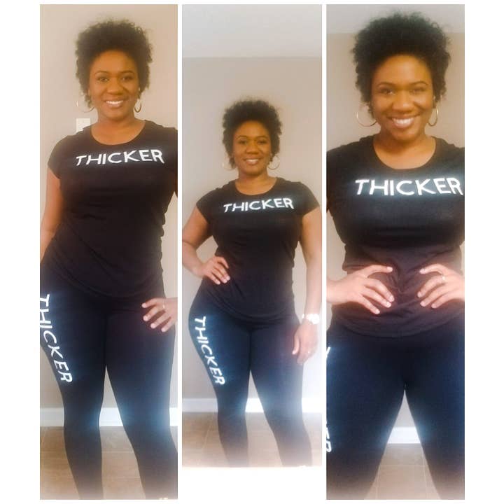 Black TTA Fit for wholesale by THICKER THAN AVERAGE LLC