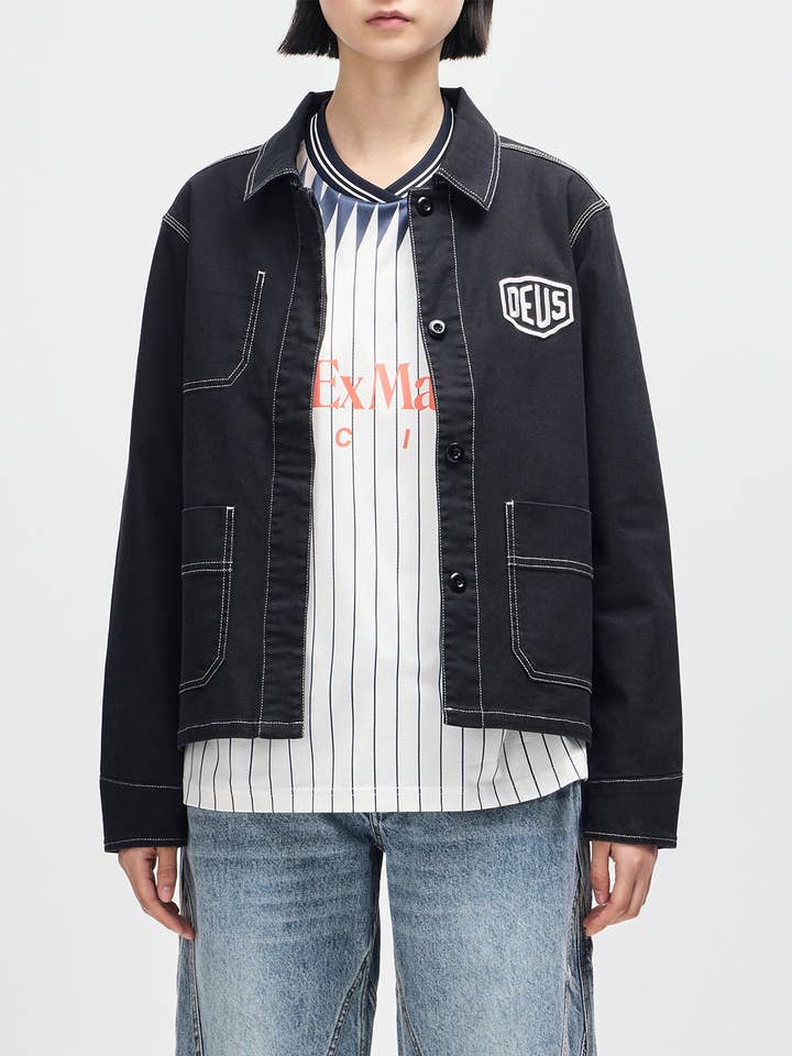 Vulkan Overshirt - Black for wholesale by Deus Ex Machina