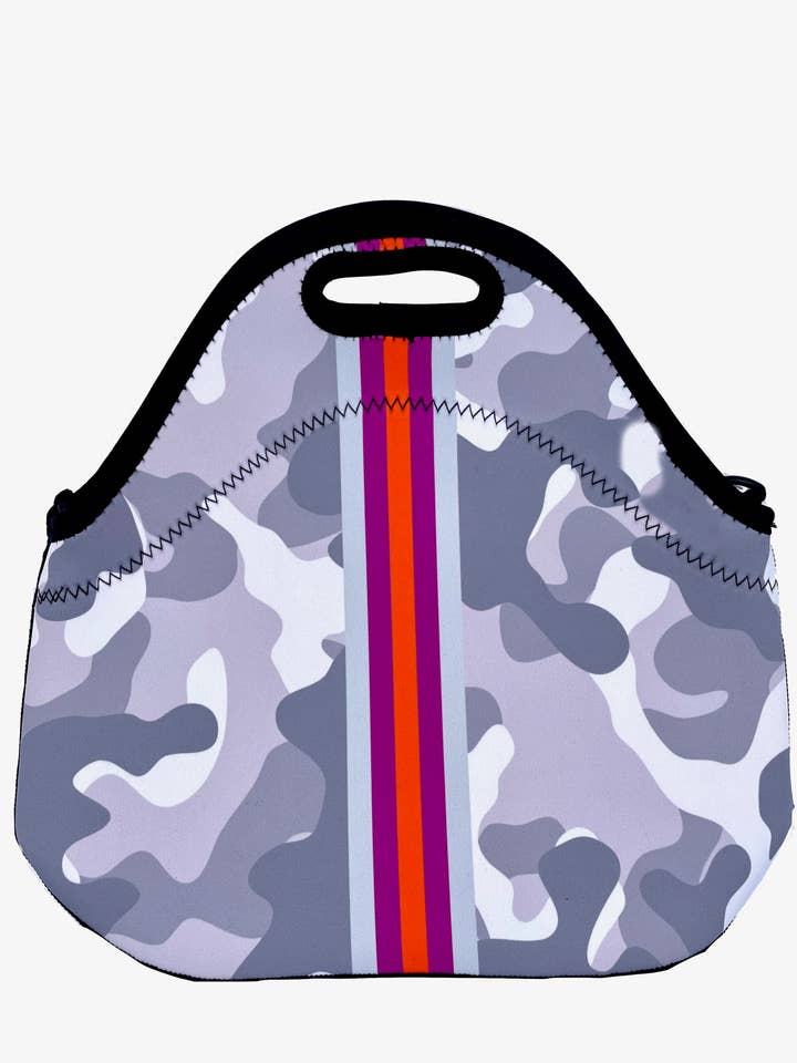 Grau Camo/Pink Lunch Einkaufstasche für den Großhandel von Lolly Luella