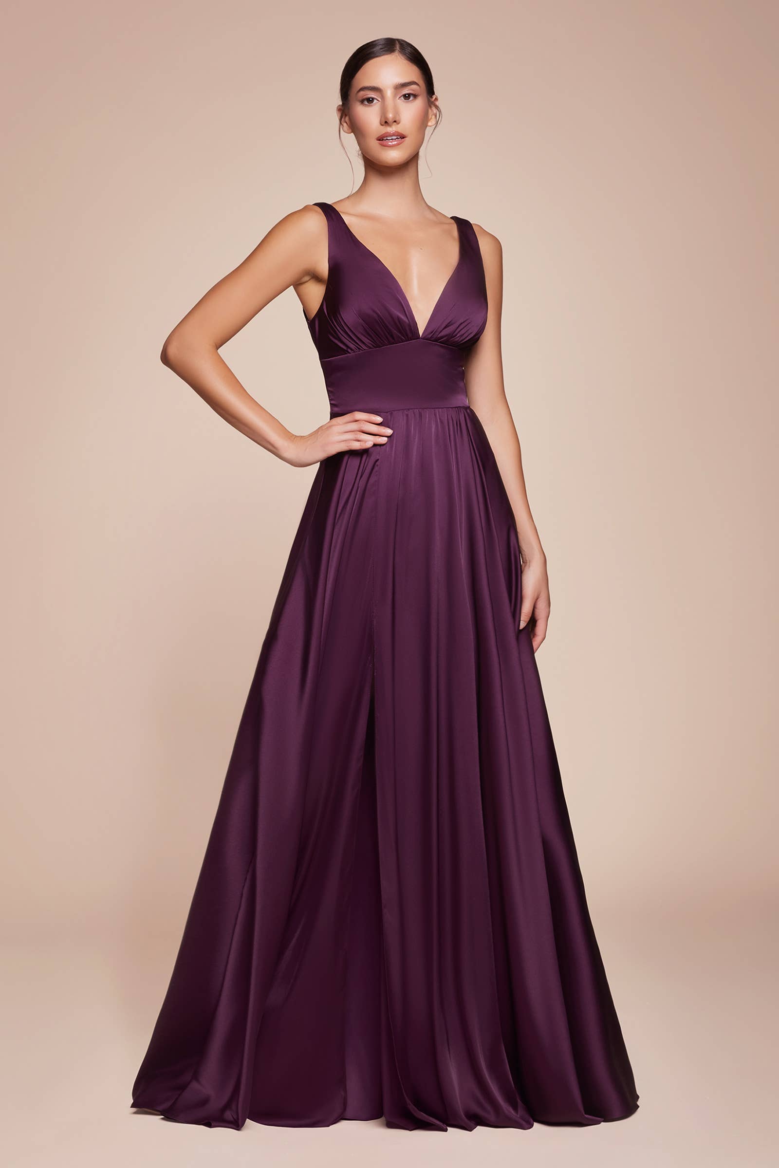 Ladivine by Cinderella Divine - Wholesale Gown - Women's - Satin A-Line Dress23