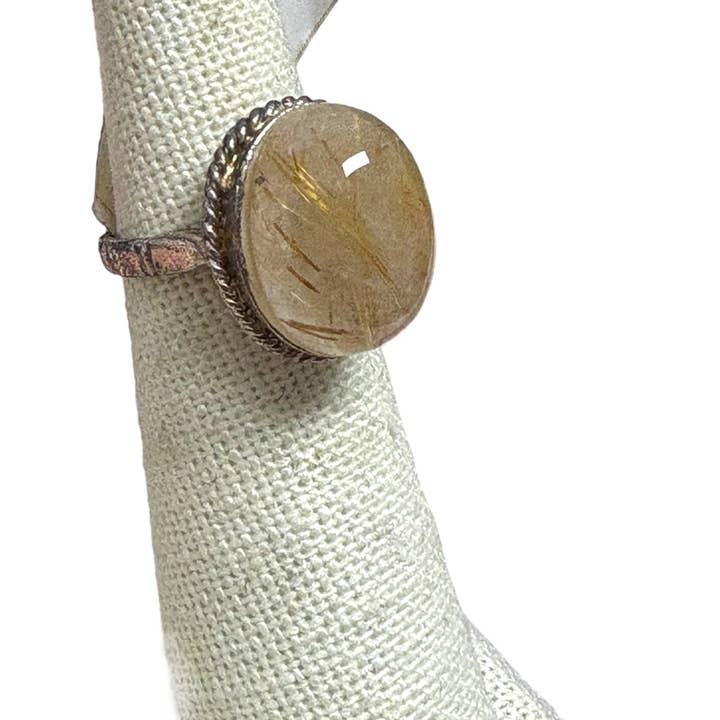 Rutilated Quartz Ring for wholesale by Celestial Avenue