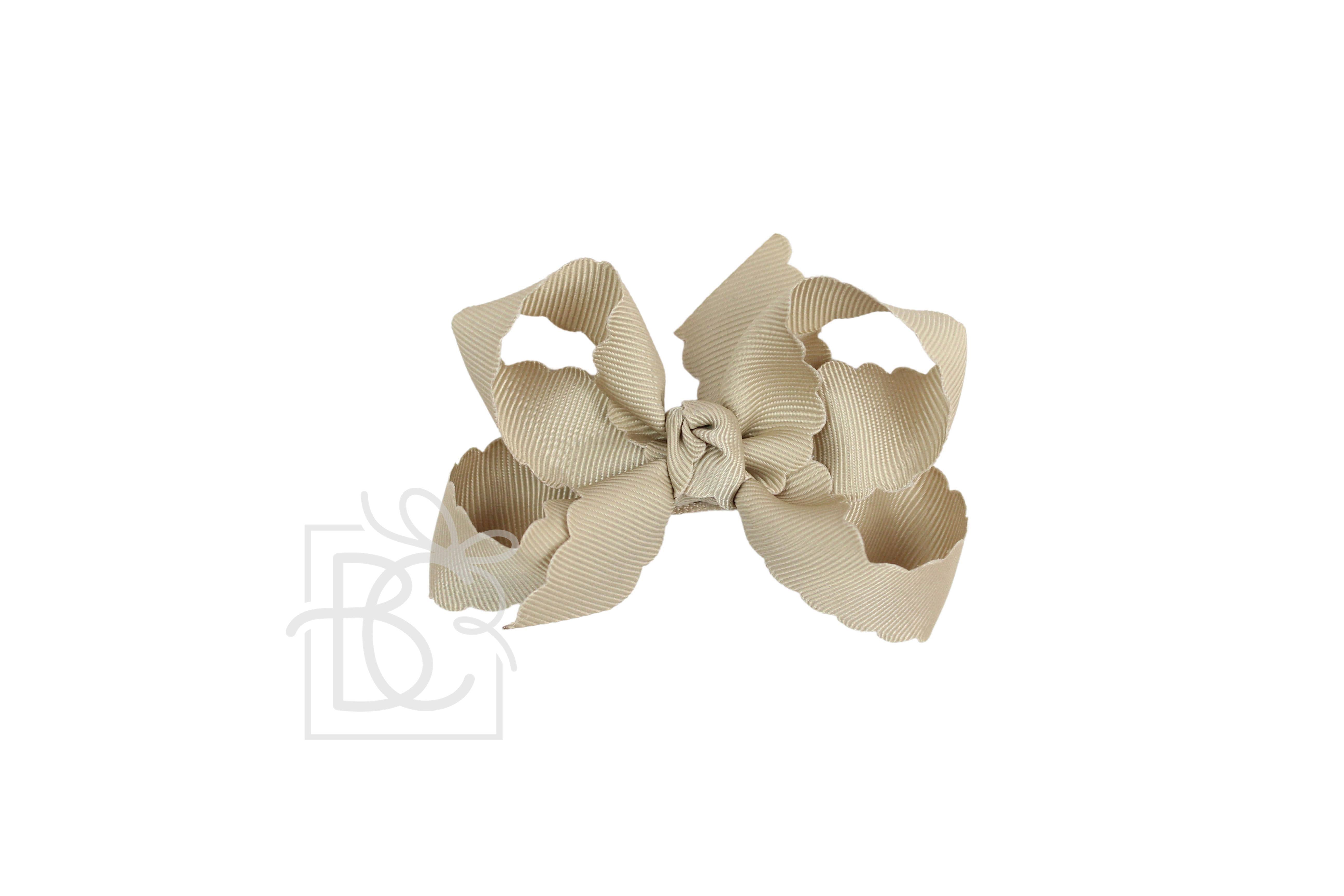 Beyond Creations, LLC – wholesale Hair bow – Kids – SCALLOPED EDGE BOW13