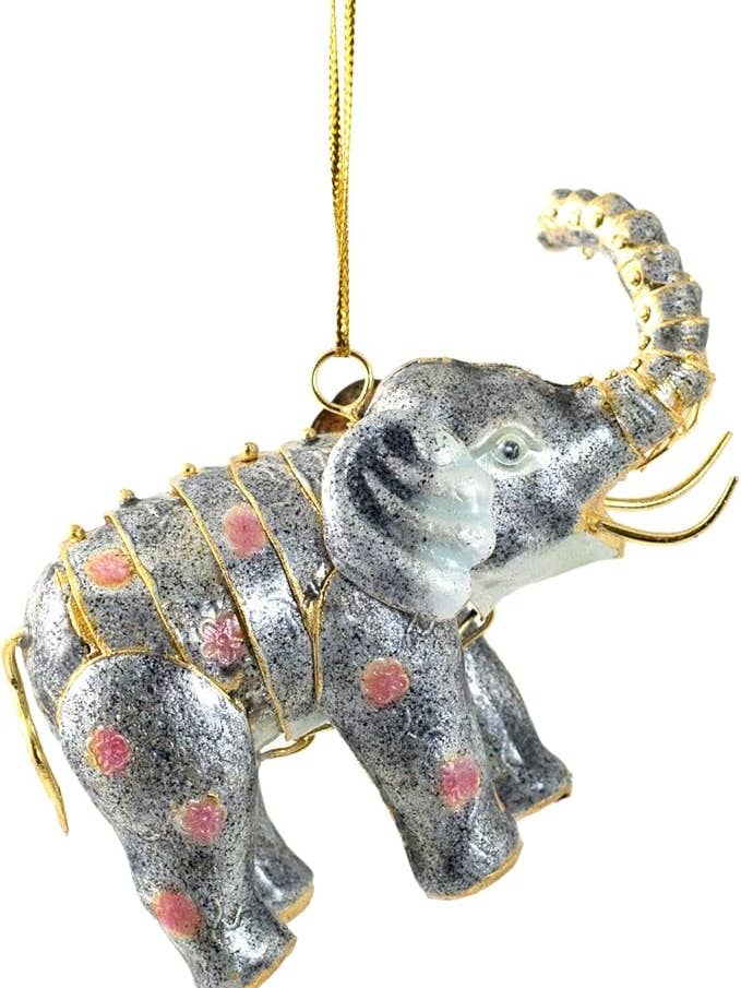 Ornamento de Elefante Articulado de Cloisonné para venta al por mayor de Value Arts