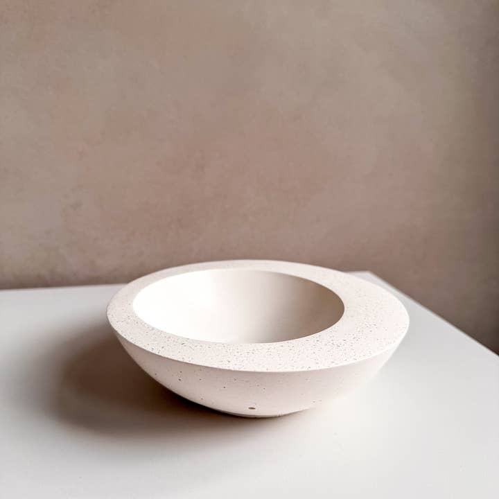 Minimal Loot Design - Wholesale Jewelry Dish - Minimalist Concrete Bowl, Asymmetrical Catch All, Modern Cement Bowl, Contemporary Bowl, Bowls for Decor, Decorative Bowl, Jewelry Dish