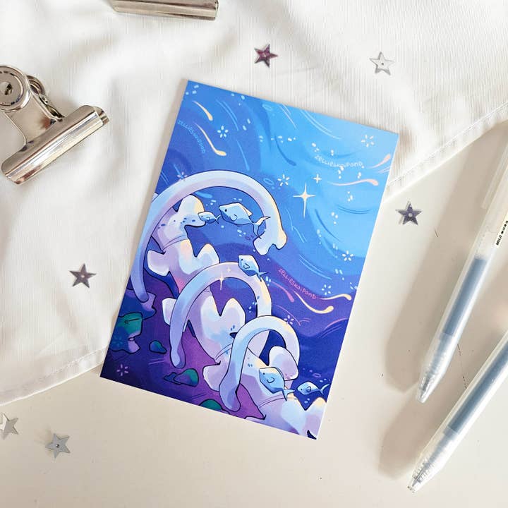 Zellie's Koi Pond - Wholesale Art print - Bone Wreckage art print