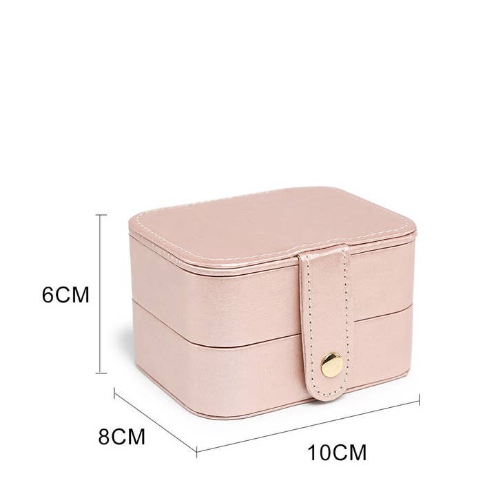 Papaya Fashion Ltd - Wholesale Jewellery box/organiser - XC04-2 Layers Press Stud ClosureJewellery Storage Box10
