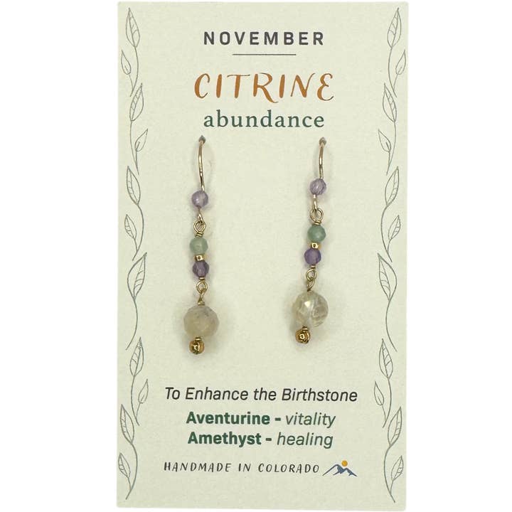 Silver Sparrow Jewelry - Wholesale Dangle Earrings - November Birthstone Earrings1