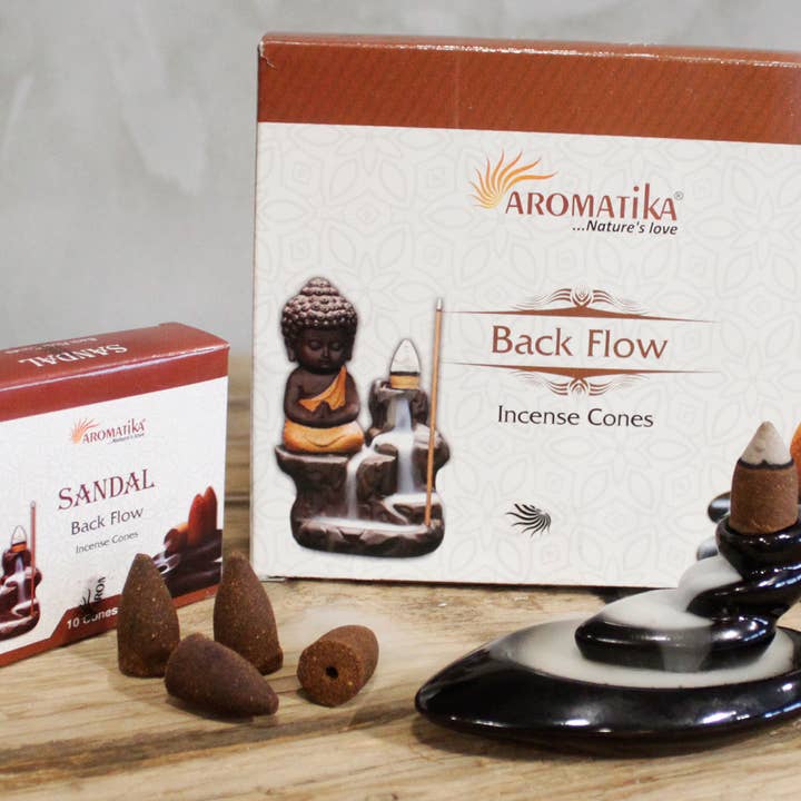 Ancient Wisdom - Wholesale Incense - Aromatica Backflow Incense Cones - Palo Santo2