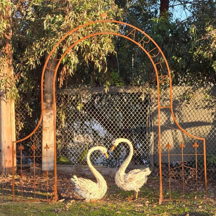 Rustic Metal Garden Arbor Arch for wholesale by Artisan Metal Art INC