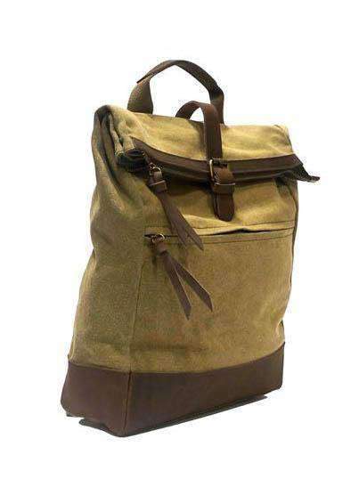 ZEDE PARIS - Vente Sac à dos – unisexe - ECOLE MILITAIRE - Sac à dos en toile et cuir3