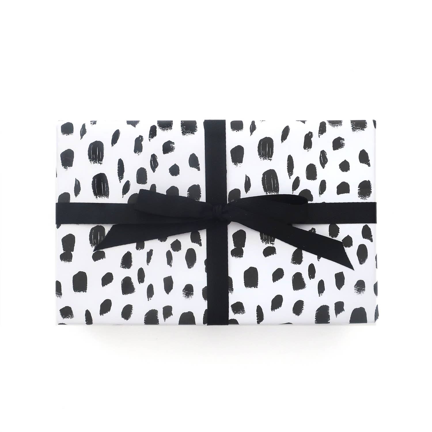 Missive – wholesale Flat wrap – Spotted Gift Wrap Sheets - Black