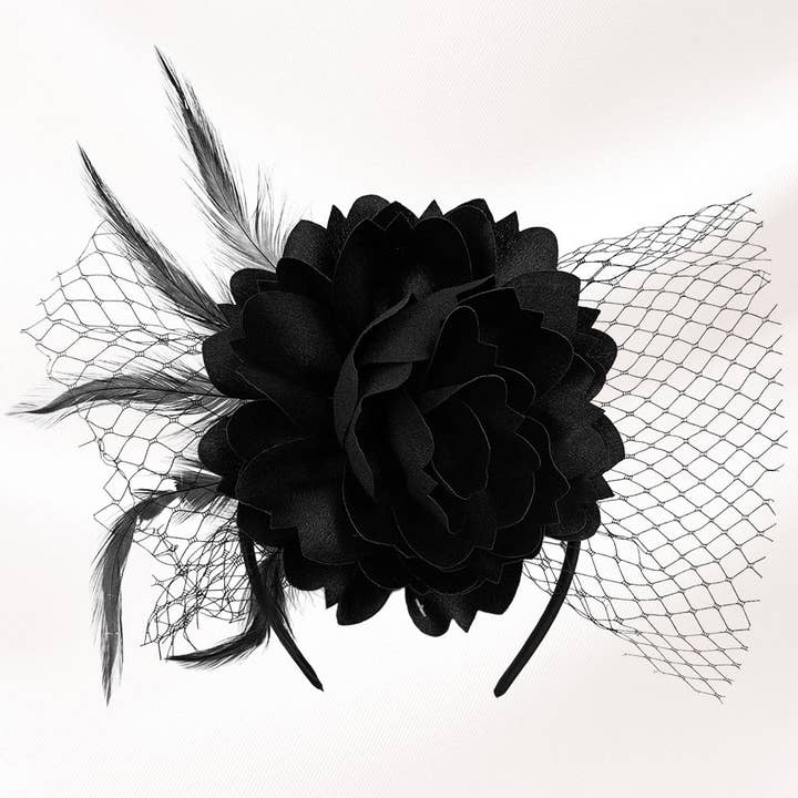 Sensibling Corp. - Wholesale Fascinator Hat - Women's - Flower Veil Fascinator / Headband
