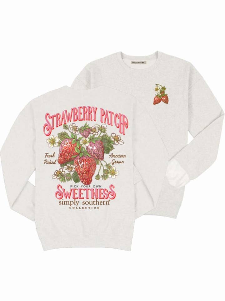 simply southern - Wholesale Graphic Sweatshirt - Women's - CREW-PATCH-FLURRY