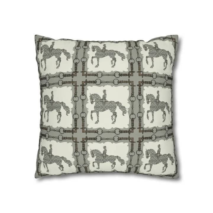 All Designs Equine - Wholesale Throw Pillow Cover - Double Sided Equestrian Dressage Pillow Case5