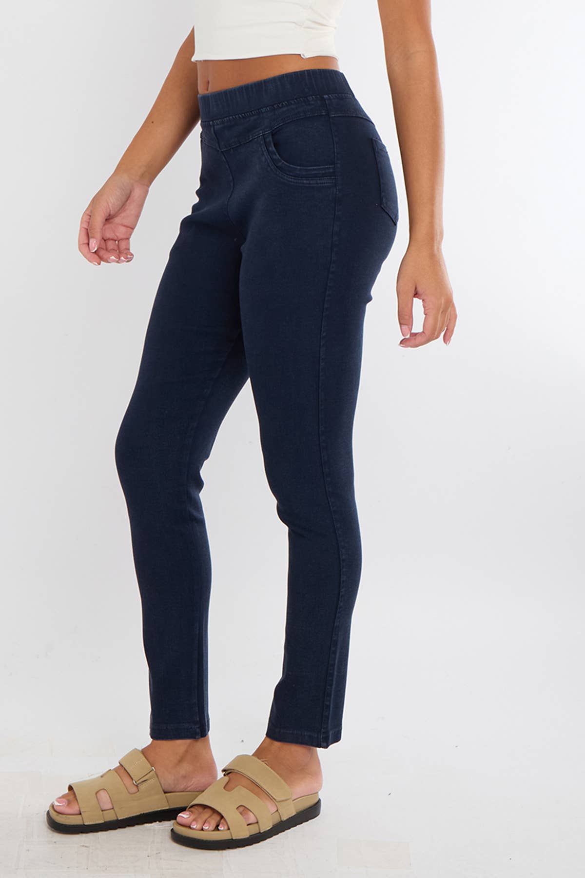 Superbia - Wholesale Pants - Women's -  High Waist 4 way Pull-on Stretch Stone Wash Magic Jeggings13