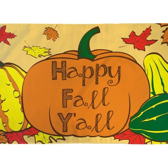 Flags Importer - Wholesale Flag - Happy Fall Yall Flag 3x5ft Poly