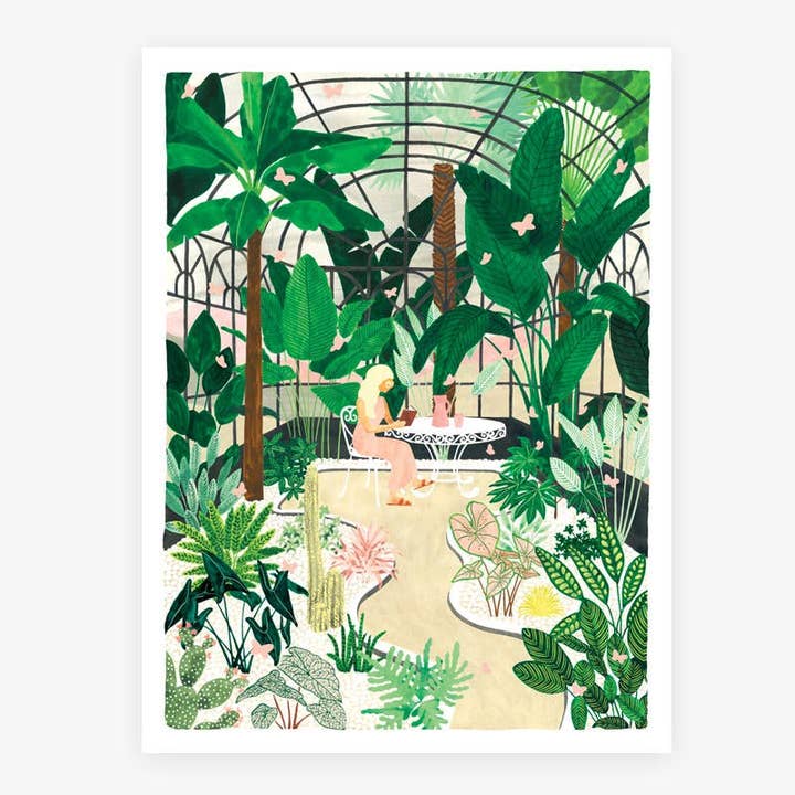 Butterfly Greenhouse Print for wholesale by ALL THE WAYS TO SAY - USA
