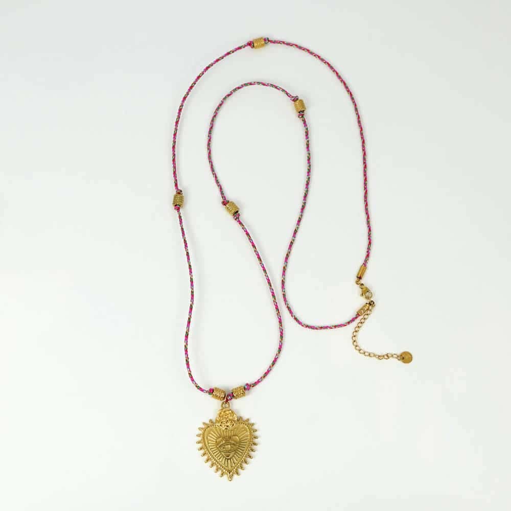 Les Cleias - Wholesale Pendant/Charm Necklace - Soléane necklace in steel1