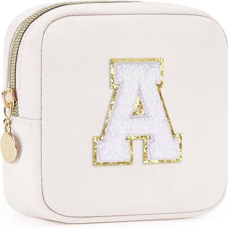 wandf – Großhandel Schmink-/Kosmetiktasche – Personalisierte Monogramm-Tasche Mini Initialen Schminktasche129