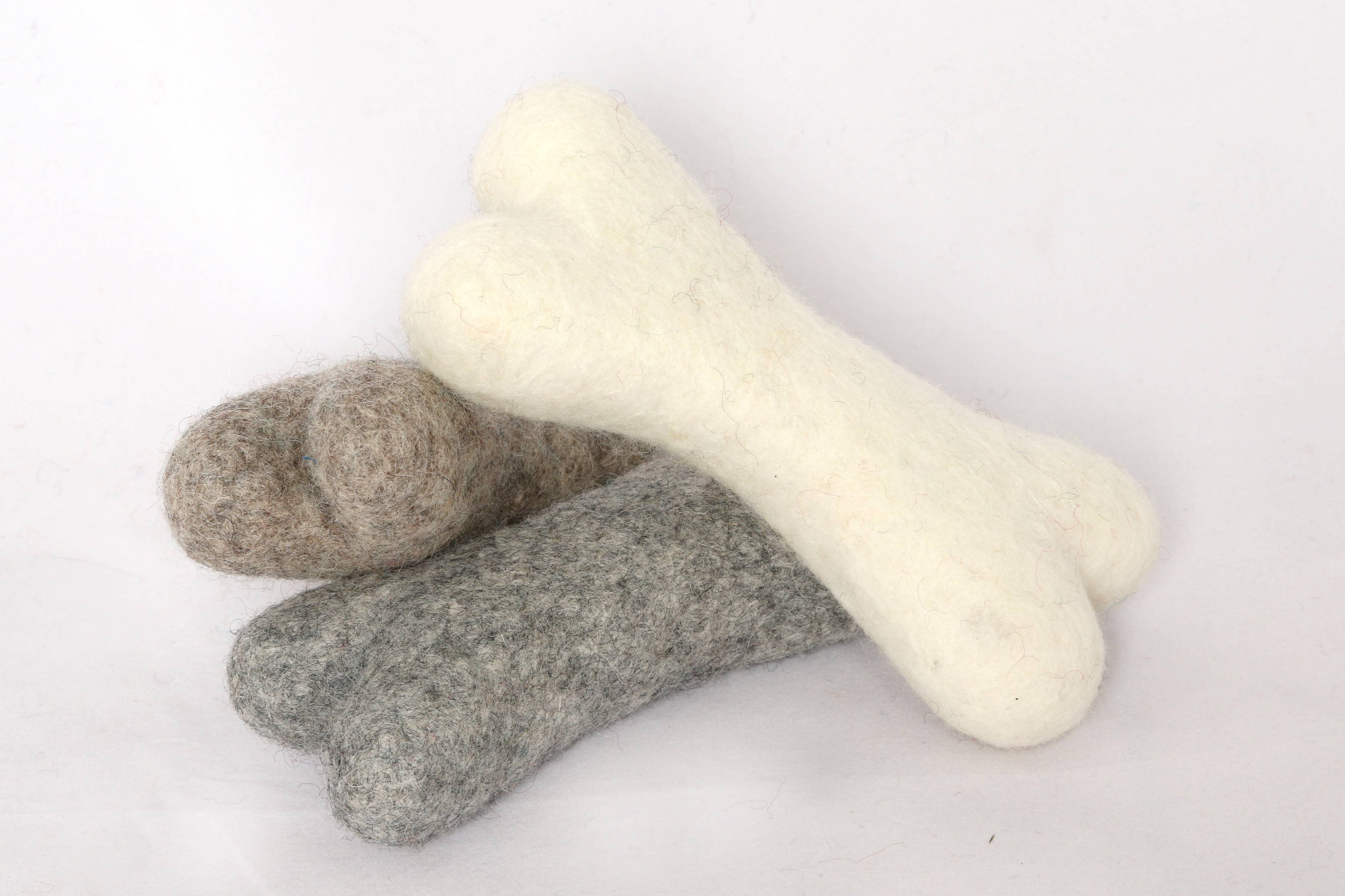 Fibres of Life - Wool & Felt - Wholesale Pet Toy - Dog - Felt Dog Bone Toy 9