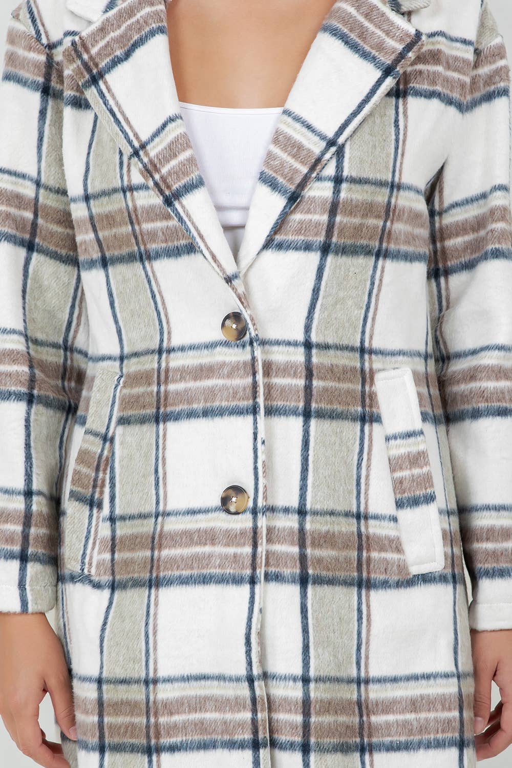 Veracci – Engroshandel Frakke - Dame – Overdimensioneret uldternet frakke/jakke med aftagelig hætte15