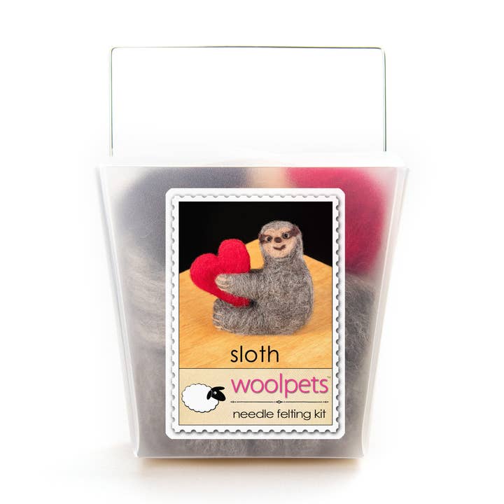 Sloth Felting Kit for wholesale by Woolpets