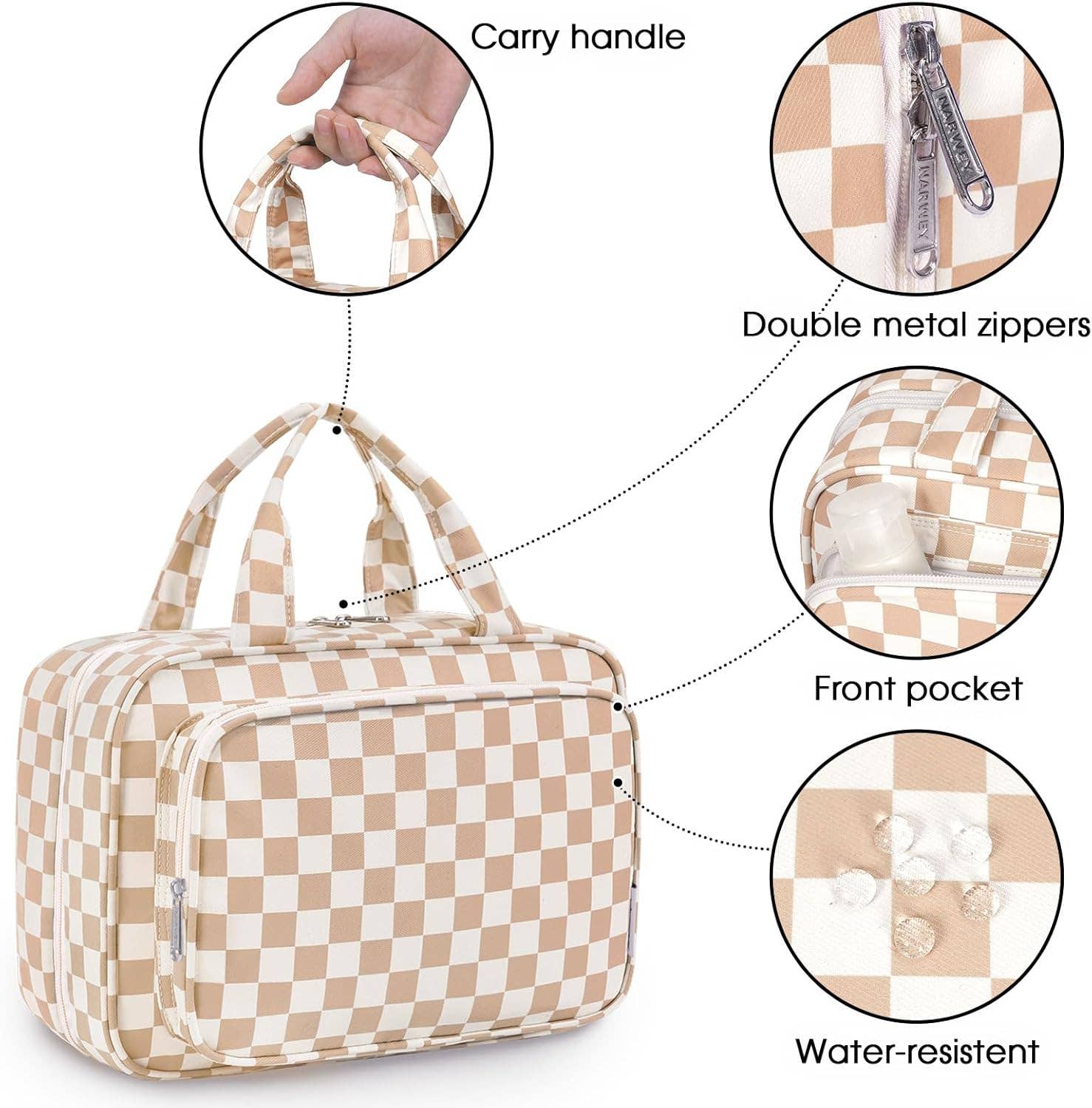 wandf – Großhandel Schmink-/Kosmetiktasche – Hängender Kulturbeutel für Frauen Reise-Make-up-Tasche129