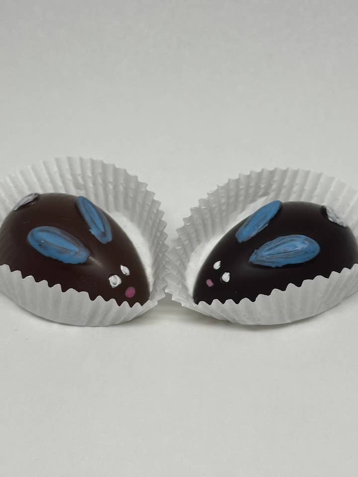 Chocolate Easter Filled Bunny Gift Box for wholesale by Bixby Chocolate