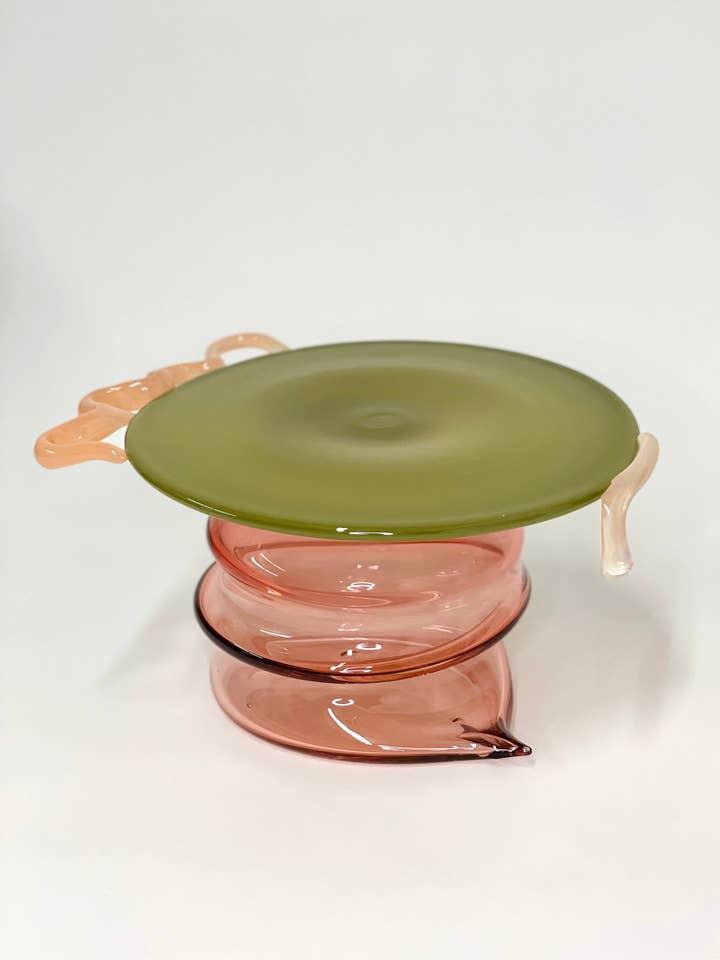 Snail Garden Platter for wholesale by Sticky Glass