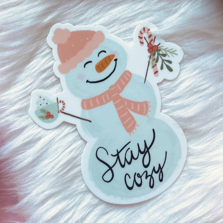 Snowman Sticker for wholesale by Makerie Day