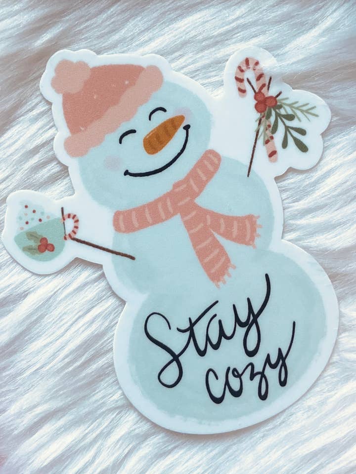 Snowman Sticker for wholesale by Makerie Day