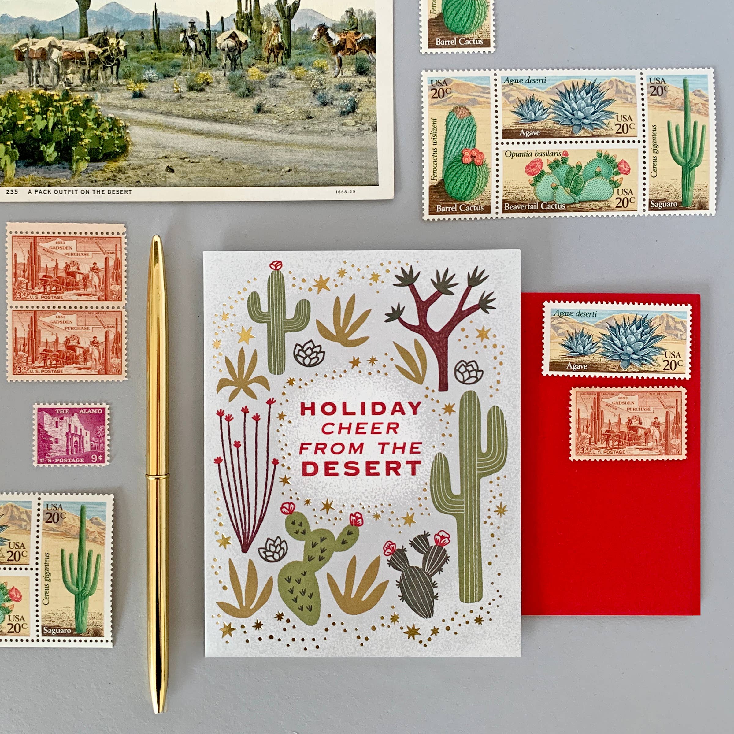 Paper Parasol Press - Wholesale Season's Greetings Card - Holiday Cheer from the Desert Card2