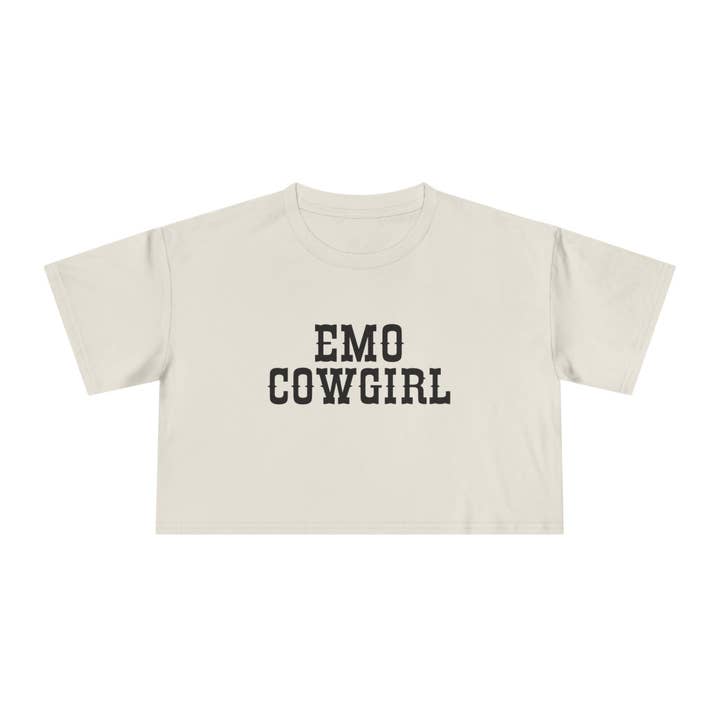 Goth Cloth Co. - Wholesale Screen Printed T-Shirt - Women's - Emo Cowgirl Crop Top5