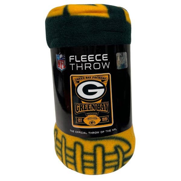 St. Louis Wholesale LLC - Wholesale Throw Blanket - Green Bay Packers Blankets - 50"x60" Fleece - Marquee Style