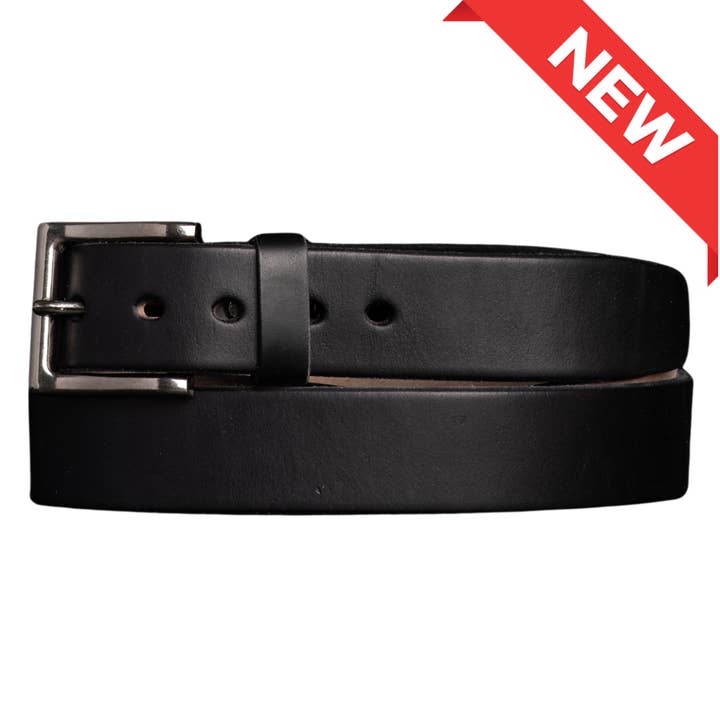 The Conquistador Belt - Black Extra Thick 14oz Full-Grain Leather Belt for wholesale by NAB LEATHER