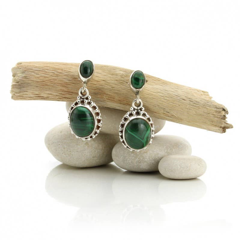 UniArt - Wholesale Dangle Earrings - Kanda Earrings, Stones and Sterling Silver2