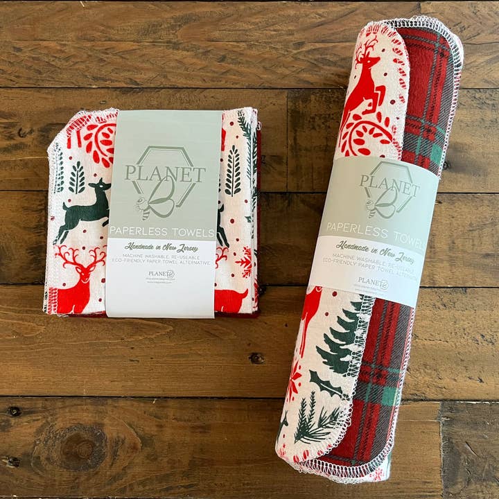 Paperless Towels - Yuletide Critters for wholesale by Planet B, Inc.