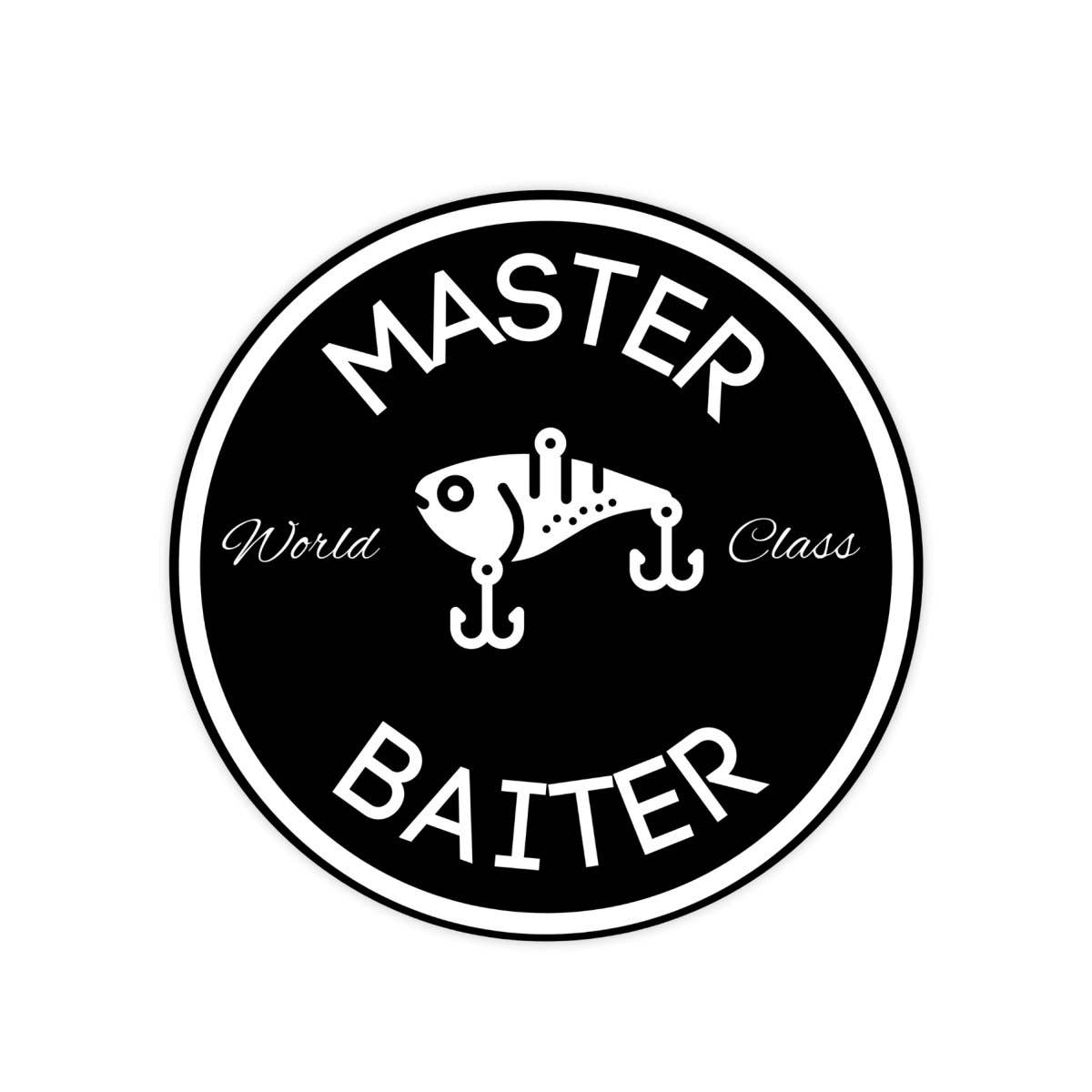 Sticker Bull - Wholesale Sticker - World Class Master Baiter Sticker, Swim Bait Sticker, Meme Sticker, Funny Waterproof Vinyl Sticker Decal for Laptop, Car, Hydroflask Sticker