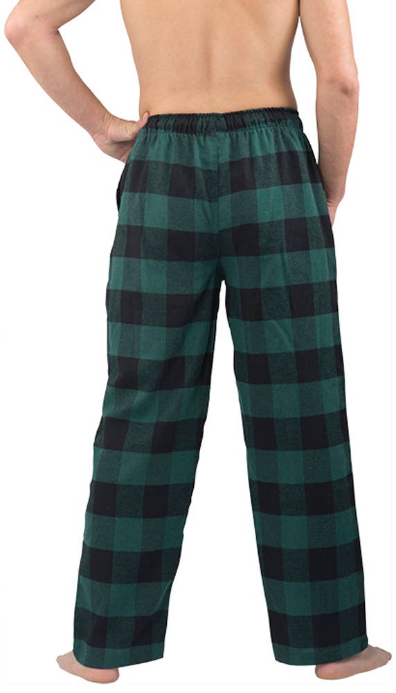 Eastern Off Price - Wholesale Sleepwear Bottom - Men's - Norty Men Flannel Pajama Pant 39976 Green Buffalo Plaid1