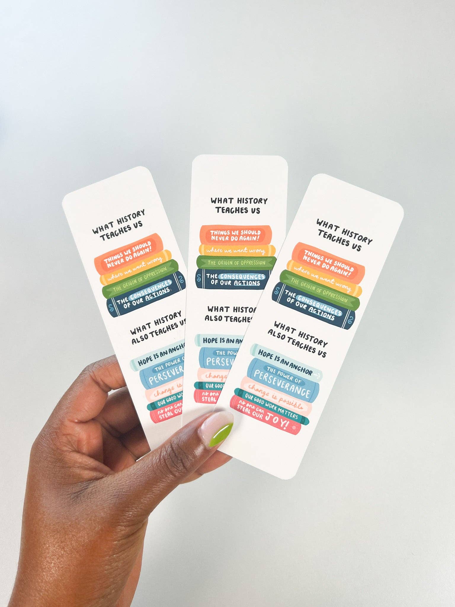 Oh Happy Dani - Wholesale Bookmark - What History Teaches Us Bookmark3