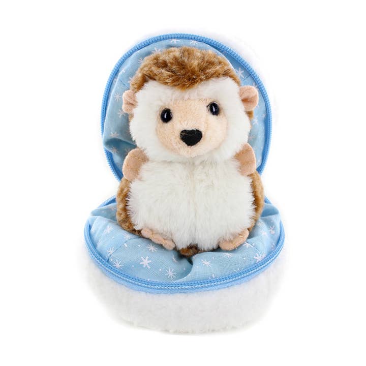 Zip Up Snowball Hedgehog for wholesale by Plushland
