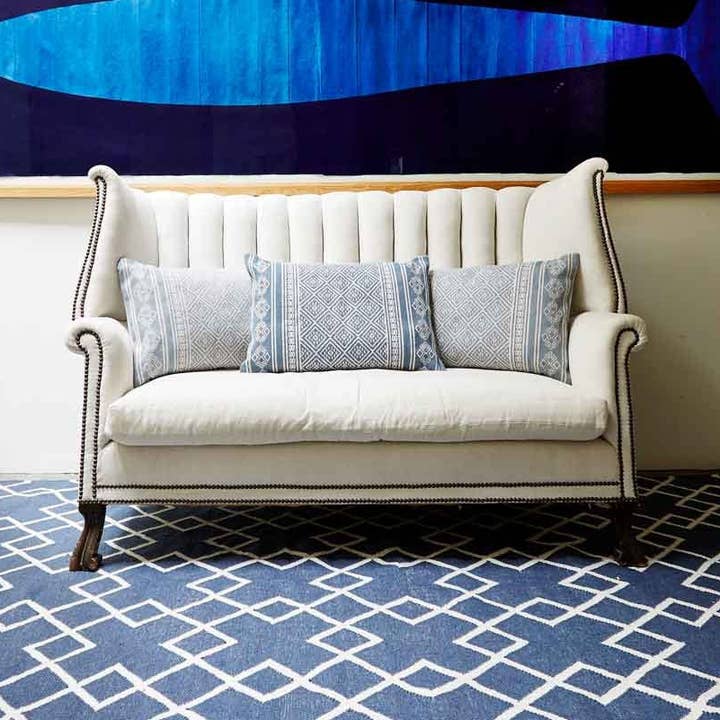 Navy Juno Rug for wholesale by Weaver Green